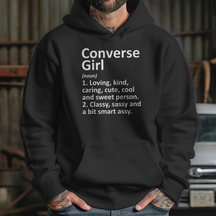 Converse Girl Definition Texas Funny City Home Roots Gift Hoodie Gifts for Her