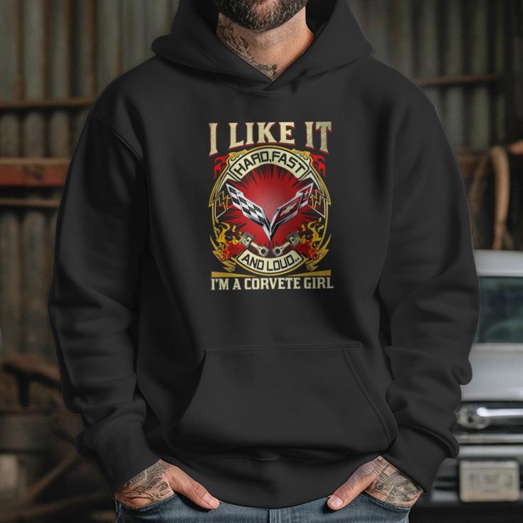 I Like It Corvette Girl Hoodie Gifts for Her