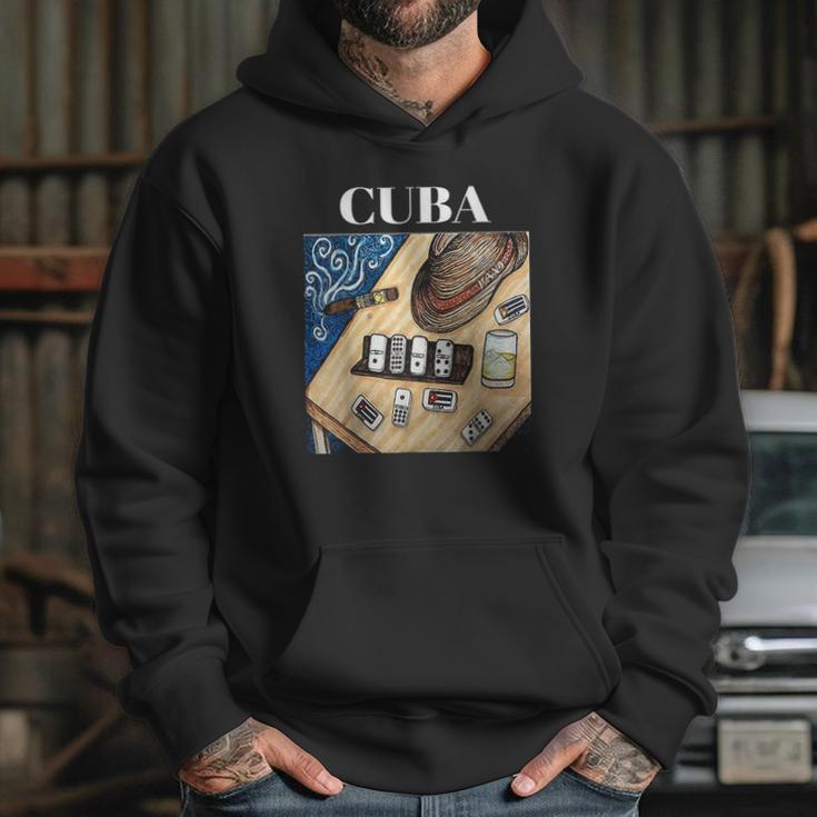 Cuban Dominos Cigar Fedora Hat Funny Cuba Hoodie Gifts for Her