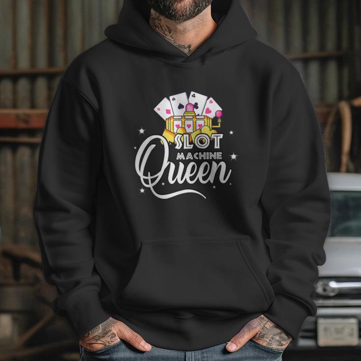 Cute Slot Machine Queen Funny Casino Gambling Hoodie Gifts for Her