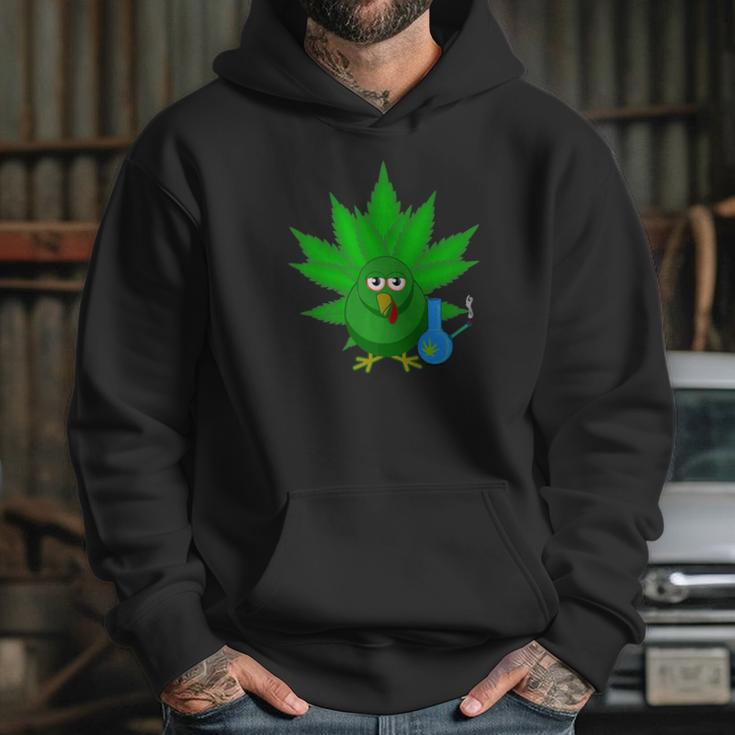 Danksgiving Thanksgiving Turkey Weed Cannabis Pot 420 Hoodie Gifts for Her