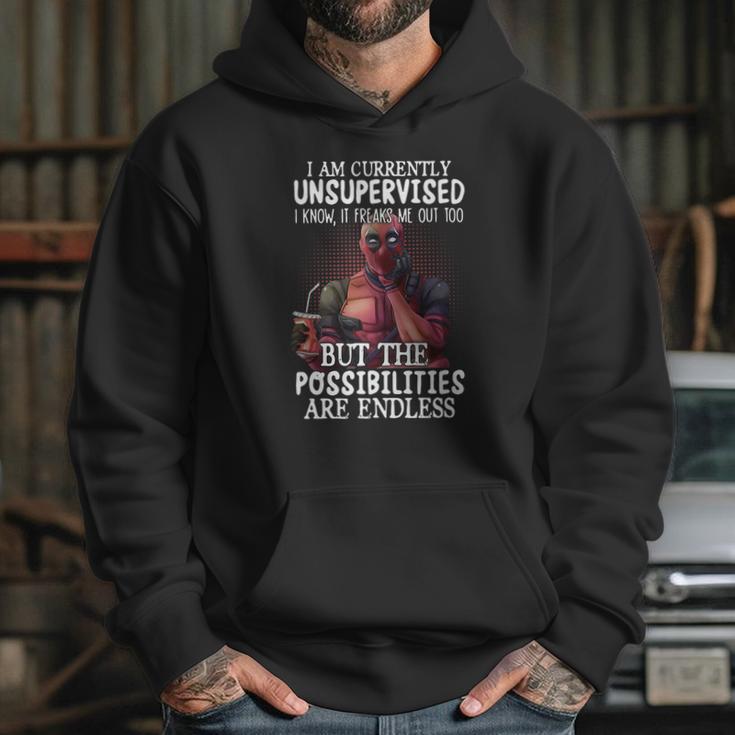 Deadpool I Am Currently Unsupervised I Know It Freaks Me Out Too Shirt Hoodie Gifts for Her