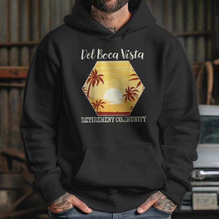 Del Boca Vista Retirement Florida Vintage Hoodie Gifts for Her