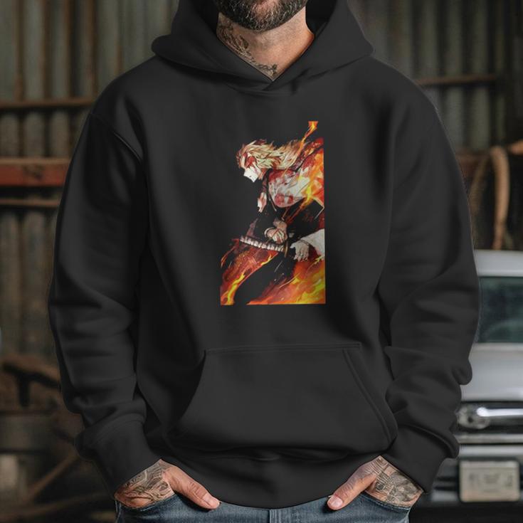 Demon Slayer Graphic Flame Hoodie Gifts for Her