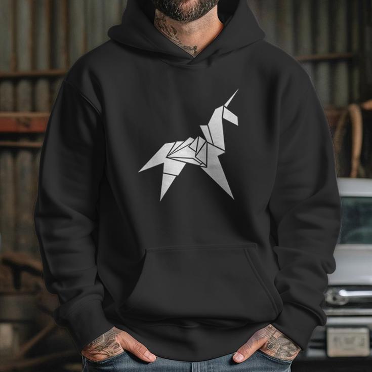 Design By Humans Origami Unicorn Graphic Hoodie Gifts for Her