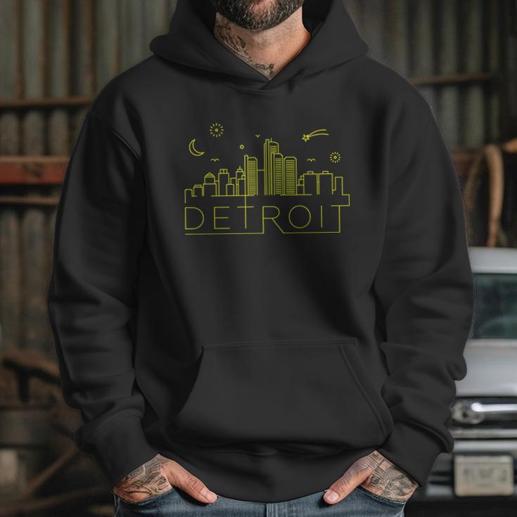 Detroit City Silhouette Hoodie Gifts for Her