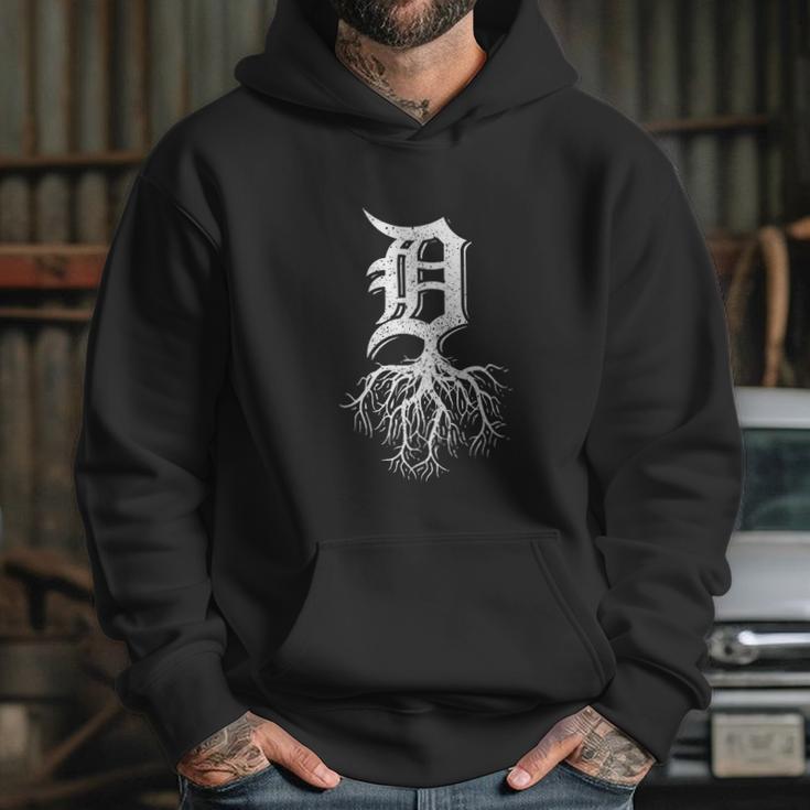 Detroit Roots Michigan American Born Rooted American Gifts Made In Detroit Hoodie Gifts for Her