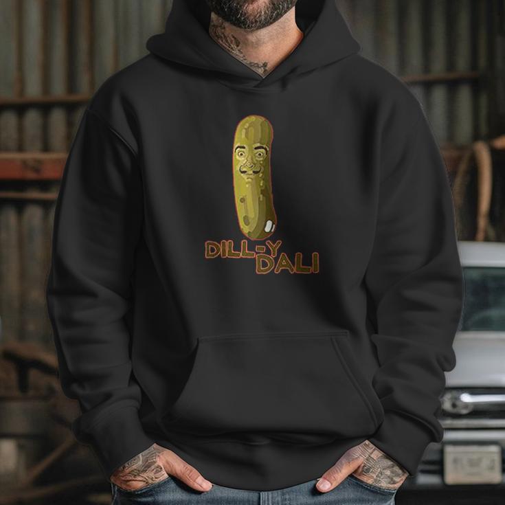 Dilly Dali Pickle Salvador Funny Artist Graphic Graphic Hoodie Gifts for Her