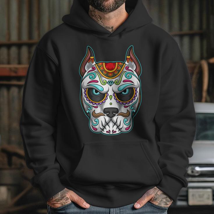 Dog Sugar Skull Funny Day Of The Dead Matching Group Hoodie Gifts for Her