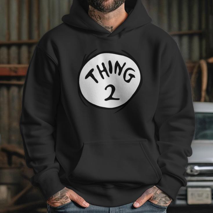 Dr Seuss Thing 2 Emblem Red Hoodie Gifts for Her