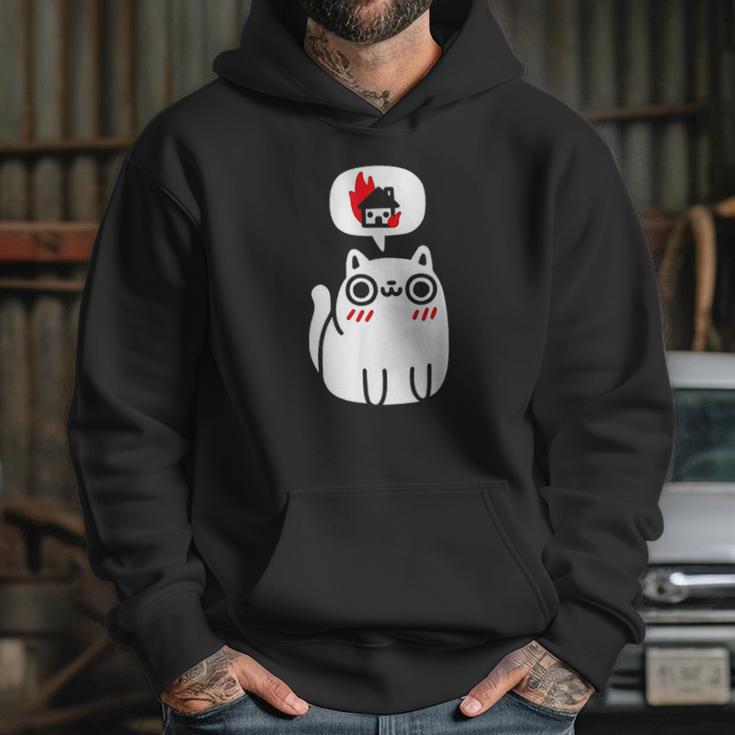 Dreaming Of Destruction Funny Cat Hoodie Gifts for Her