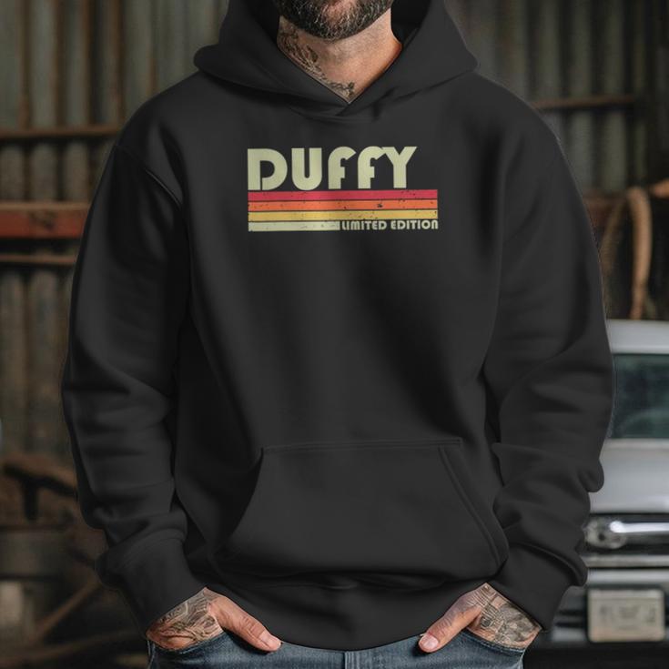 Duffy Surname Funny Retro Vintage 80S 90S Family Reunion Hoodie Gifts for Her