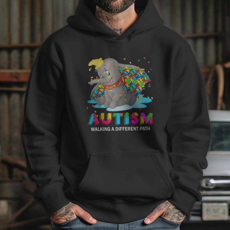 Dumbo Autism Walking A Different Path Hoodie Gifts for Her