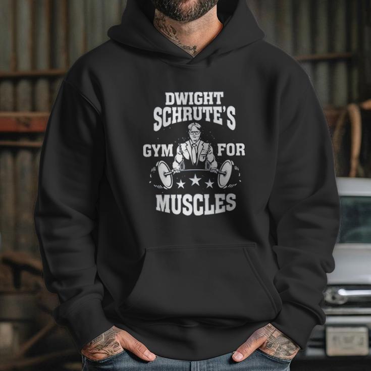 Dwight Schrutes Gym For Muscles The Office Athletic Fit Hoodie Gifts for Her