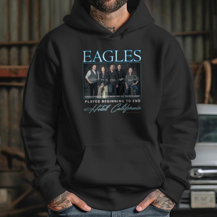 Eagle Signatures Played Beginning To End Hotel California Shirt Hoodie Gifts for Her