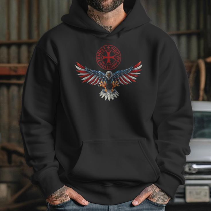 Eagle And Symbol Of Knights Templar Hoodie Gifts for Her