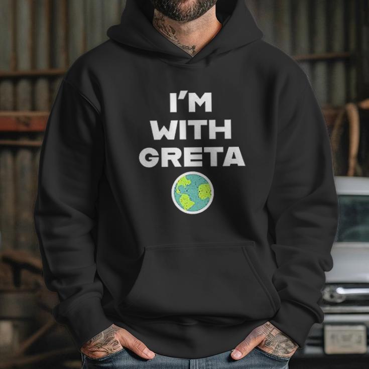 Earth Day Climate Change Im With Greta Science Hoodie Gifts for Her