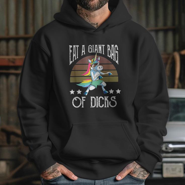 Eat A Giant Bag Of Dicks Funny Unicorn Hoodie Gifts for Her