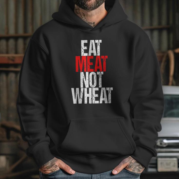 Eat Meat Not Wheat Funny Meat Eater Carnivore Hoodie Gifts for Her