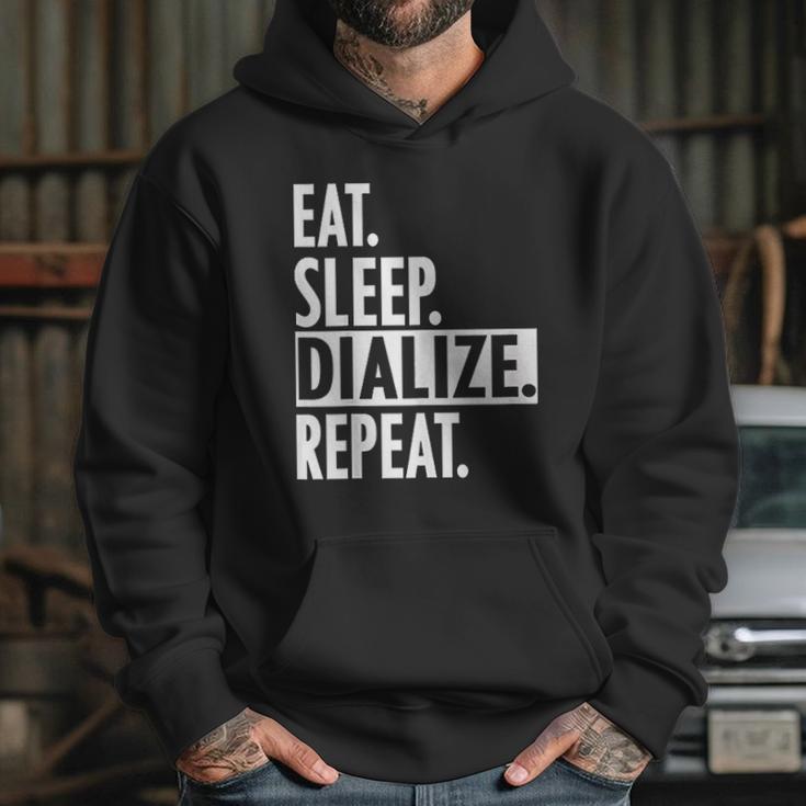 Eat Sleep Dialize Repeat Tech Hoodie Gifts for Her