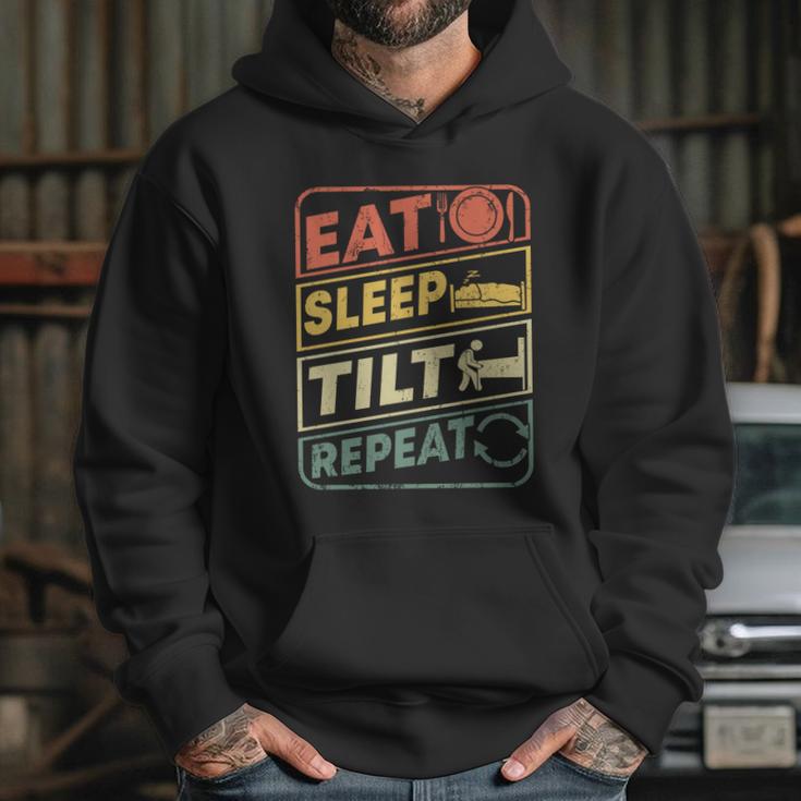 Eat Sleep Tilt Repeat Retro Game Lover Design Arcade Pinball Gift Hoodie Gifts for Her