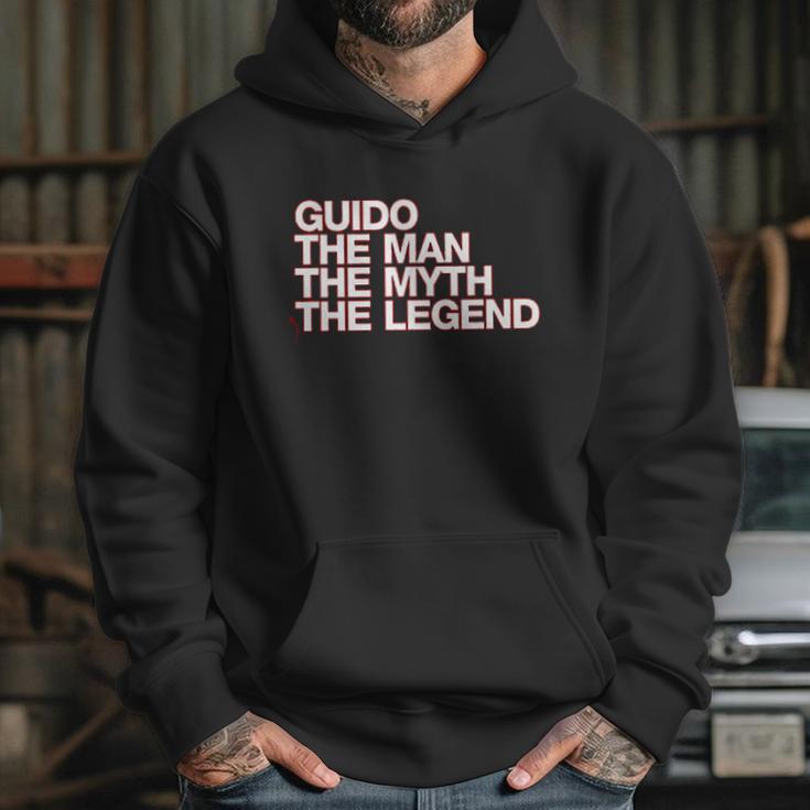 Eddany Guido The Man The Myth The Legend Left Aligned Hoodie Gifts for Her