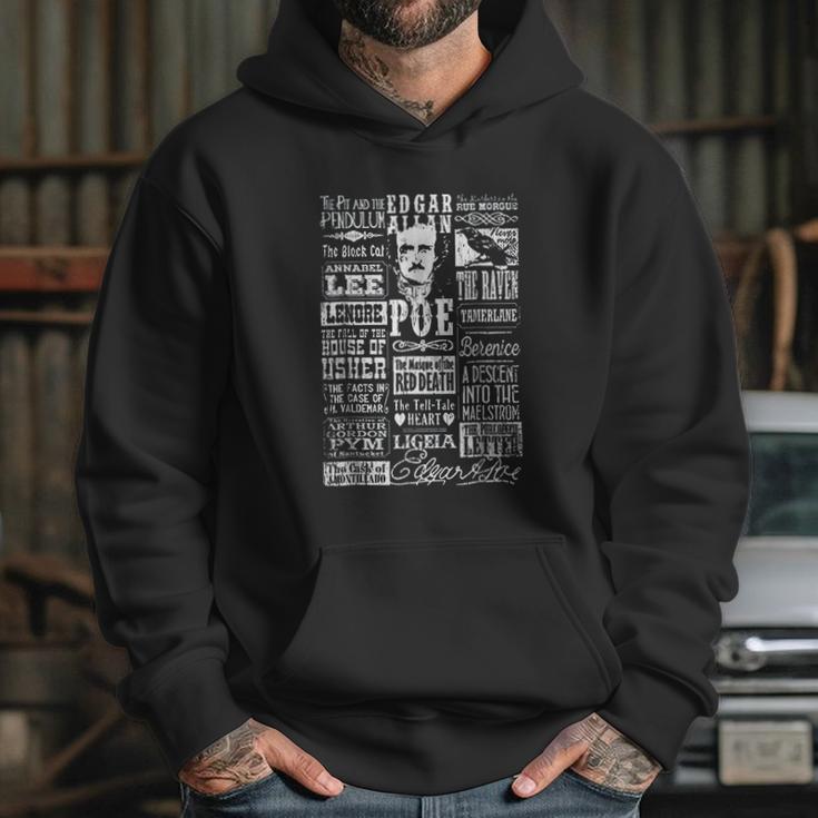 Edgar Allan Poe Poems Quotes Raven Literature Hoodie Gifts for Her