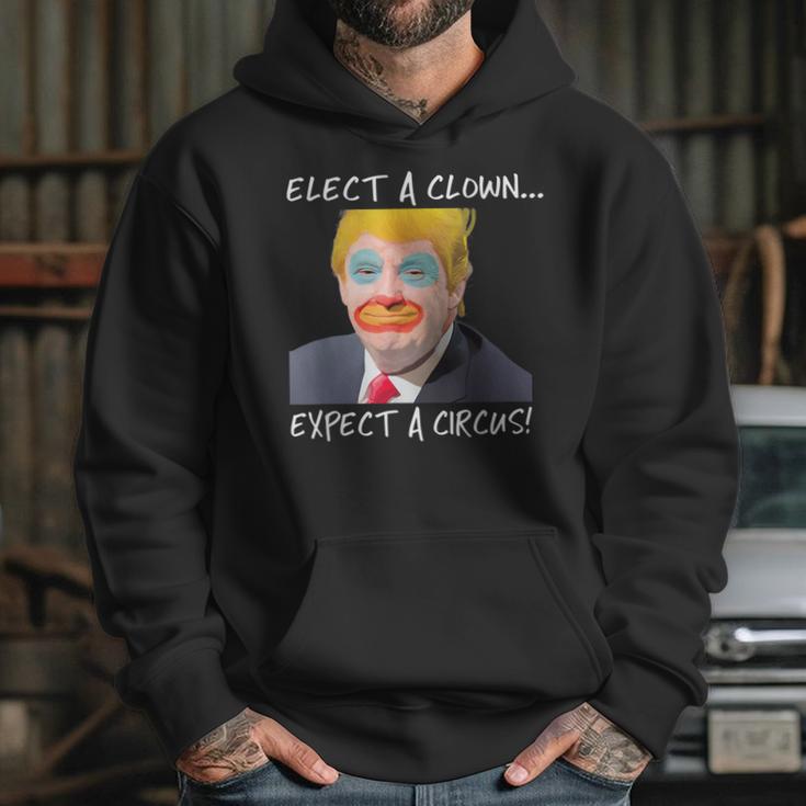 Elect A Clown Expect A Circus Retro Hoodie Gifts for Her