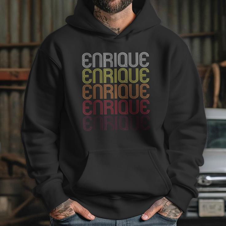 Enrique Retro Wordmark Pattern Vintage Style Hoodie Gifts for Her