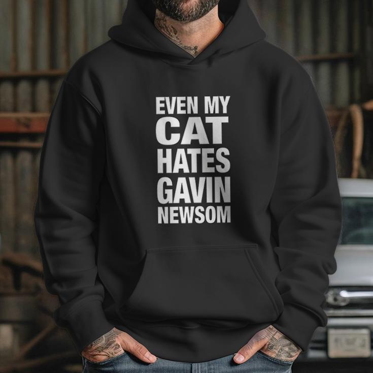 Even My Cat Hates Gavin Newsom Hoodie Gifts for Her