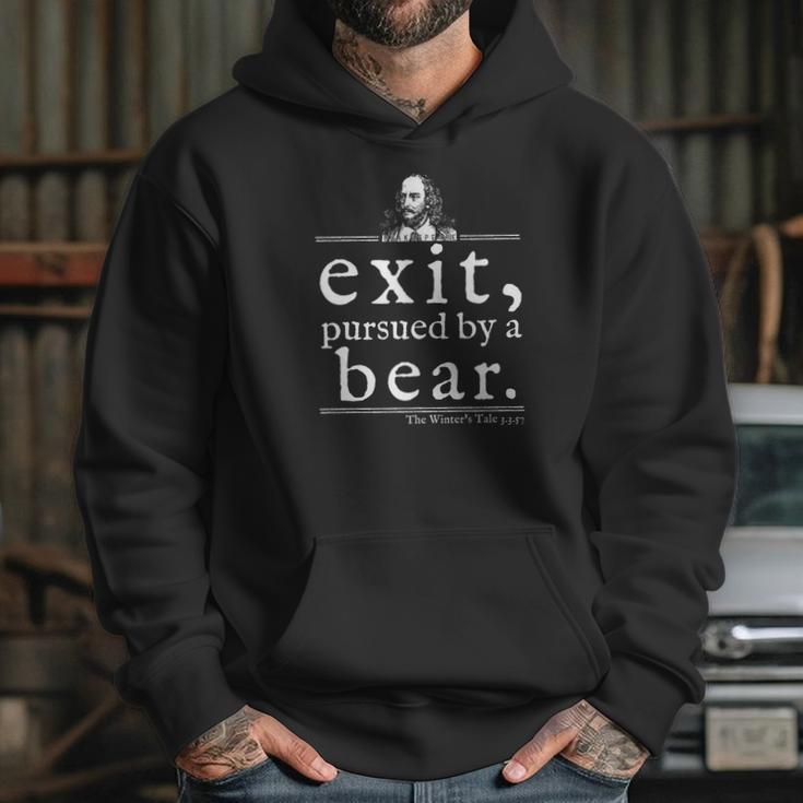 Exit Pursued By Bear Shakespeare Theater Gift Hoodie Gifts for Her