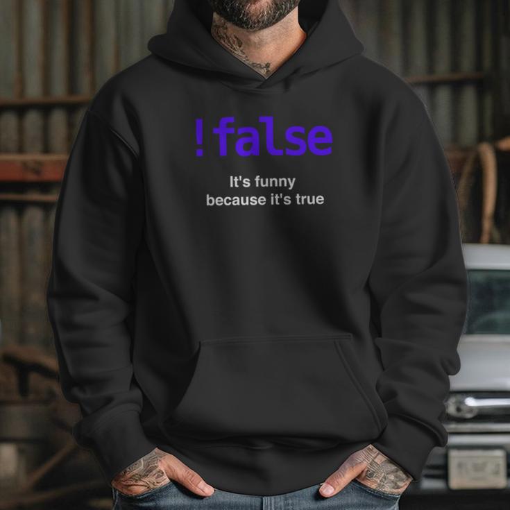 False Javascript Boolean Funny Programming Python Hoodie Gifts for Her