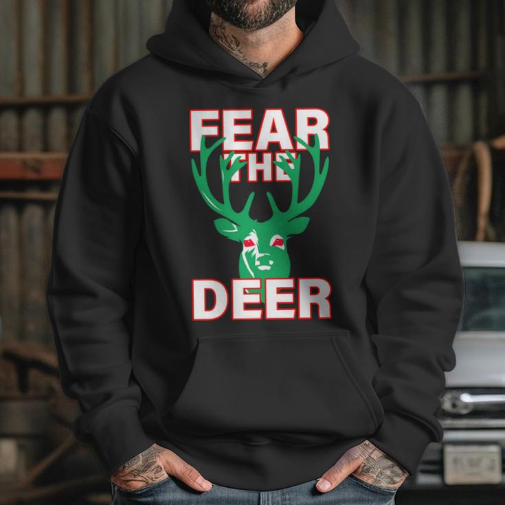 Fear The Deer Basketball Playoffs Graphic Design Printed Casual Daily Basic Hoodie Gifts for Her