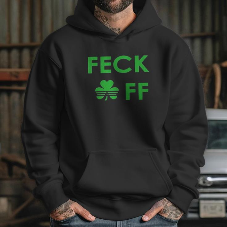 Feck Off Clover Irish St Patrick Day Hoodie Gifts for Her