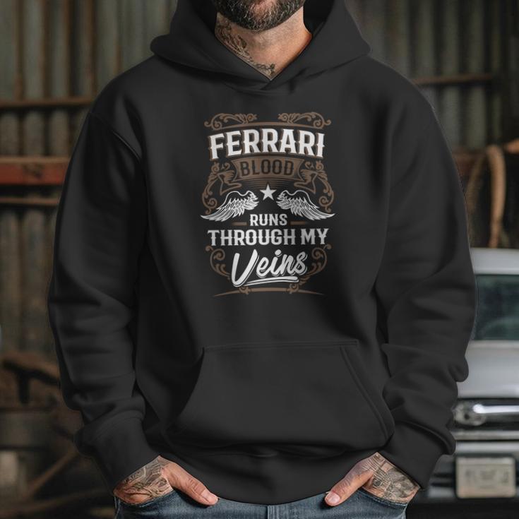 Ferrari Blood Runs Through My Veins Legend Name GiftsShirt Hoodie Gifts for Her