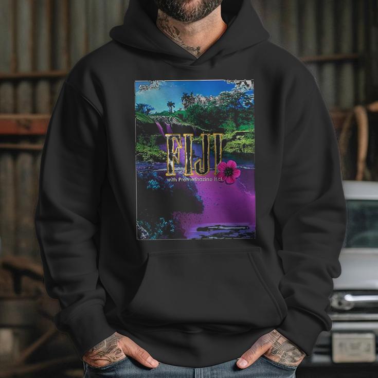 Fiji Artesian Aesthaetic On Promethazine Xanax Vaporwave Synthwave Water Hoodie Gifts for Her