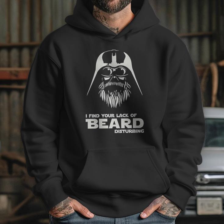 I Find Your Lack Of Beard Disturbing Funny Hipster Nerd Vader Hoodie Gifts for Her