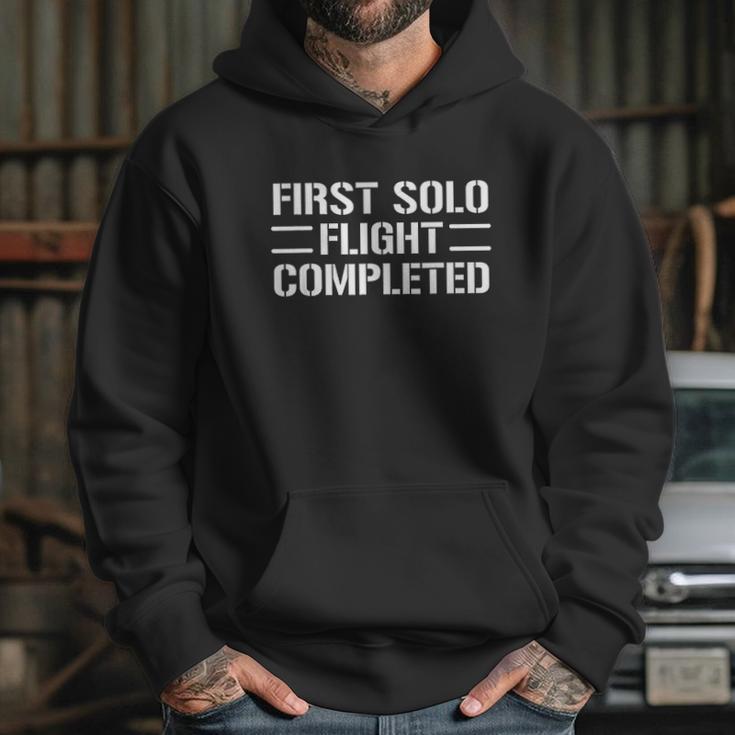 First Solo Flight Completed Pilot Student Hoodie Gifts for Her