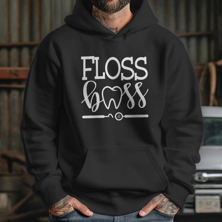 Floss Boss Dentist Dental Hygienist And Assistant Gift Cute Gift Hoodie Gifts for Her