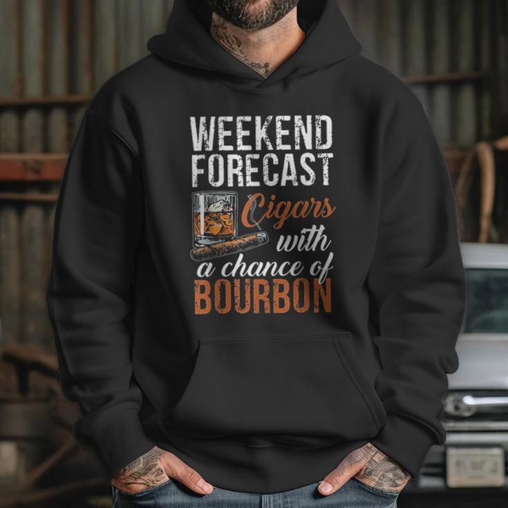 Weekend Forecast Cigars With Chance Bourbon Hoodie Gifts for Her