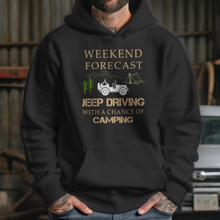 Weekend Forecast Jeep Driving CampingShirts Hoodie Gifts for Her