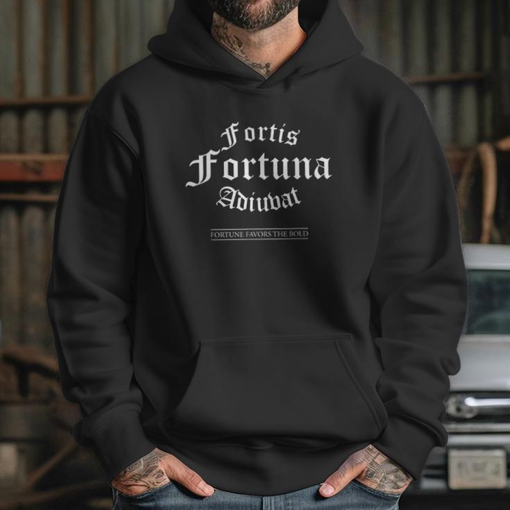 Fortis Fortuna Adiuvat Latin Quote Hoodie Gifts for Her