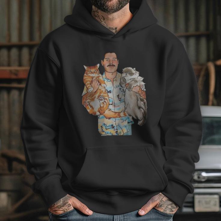 Freddie Mercury Hug Cats Hoodie Gifts for Her