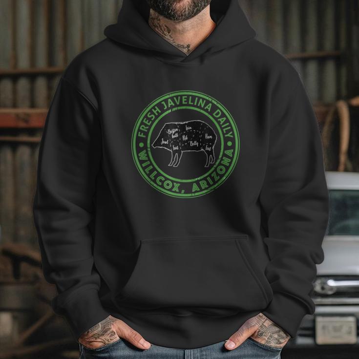 Fresh Javelina Daily Willcox Arizona Souvenir Graphic Design Printed Casual Daily Basic Hoodie Gifts for Her