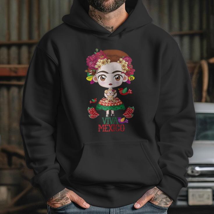 Frida Kahlo Viva Mexico Hoodie Gifts for Her