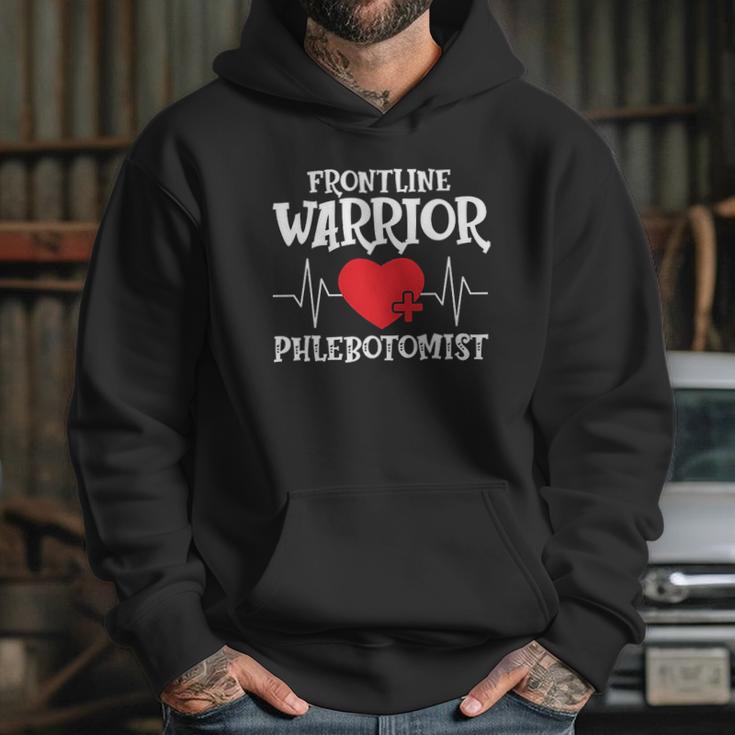 Frontline Warrior Phlebotomist Hoodie Gifts for Her