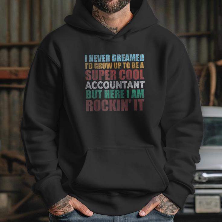 Funny Accountant Gift Accounting Major Bookkeeper Cpa Retro Hoodie Gifts for Her