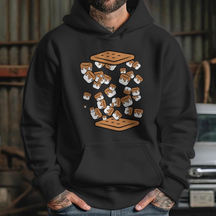 Funny Camping Marshmallows And Crackers Smores Campfire Gift Hoodie Gifts for Her