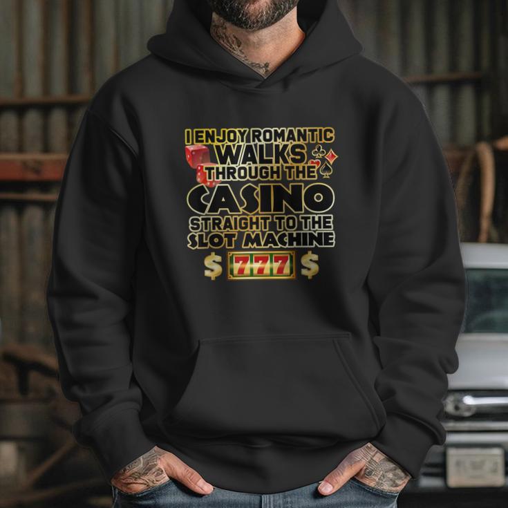 Funny Gambler Slot Machine Casino Las Vegas Gambling Hoodie Gifts for Her