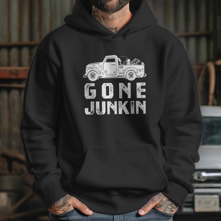 Funny Junker Gone Junkin Thrifting Hoodie Gifts for Her